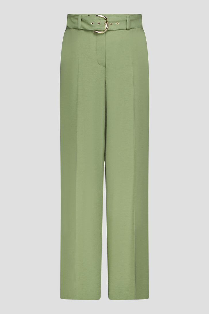 Kaki culotte met een elastische tailleband van More & More voor Dames