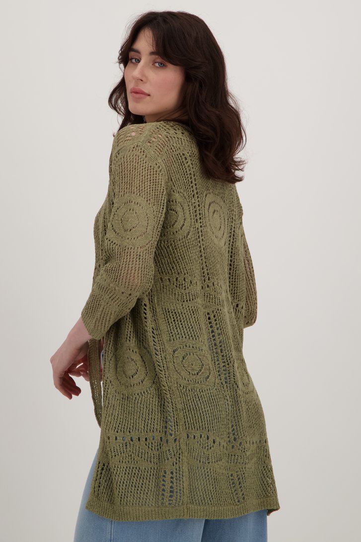 Kaki gehaakte cardigan van JDY voor Dames