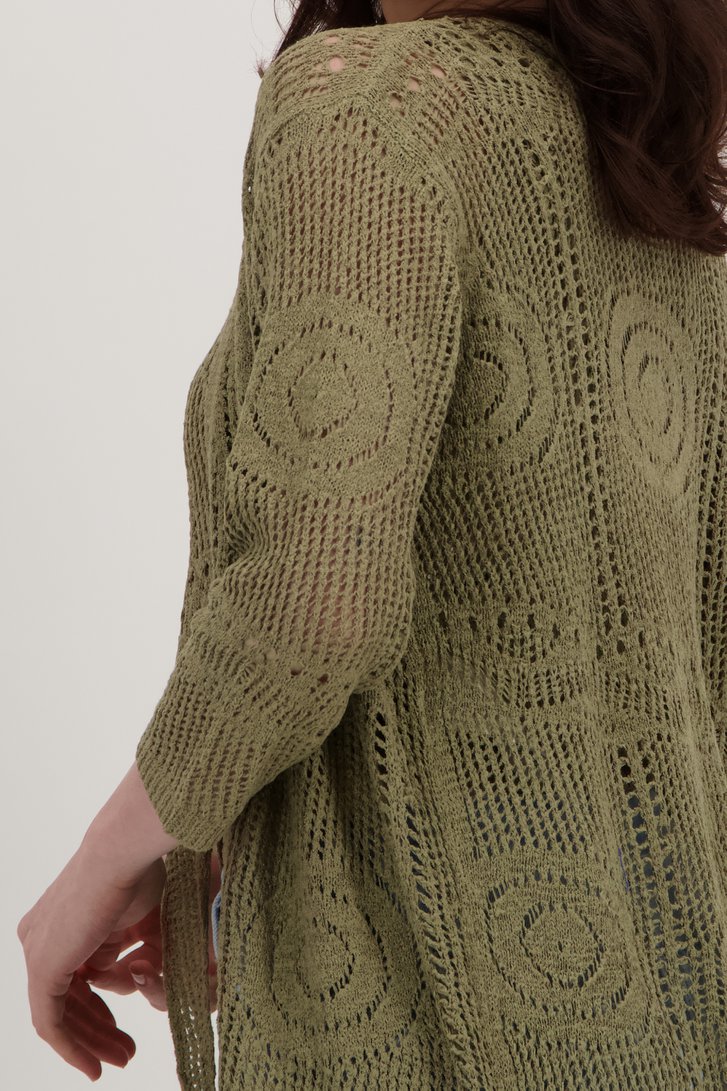 Kaki gehaakte cardigan van JDY voor Dames