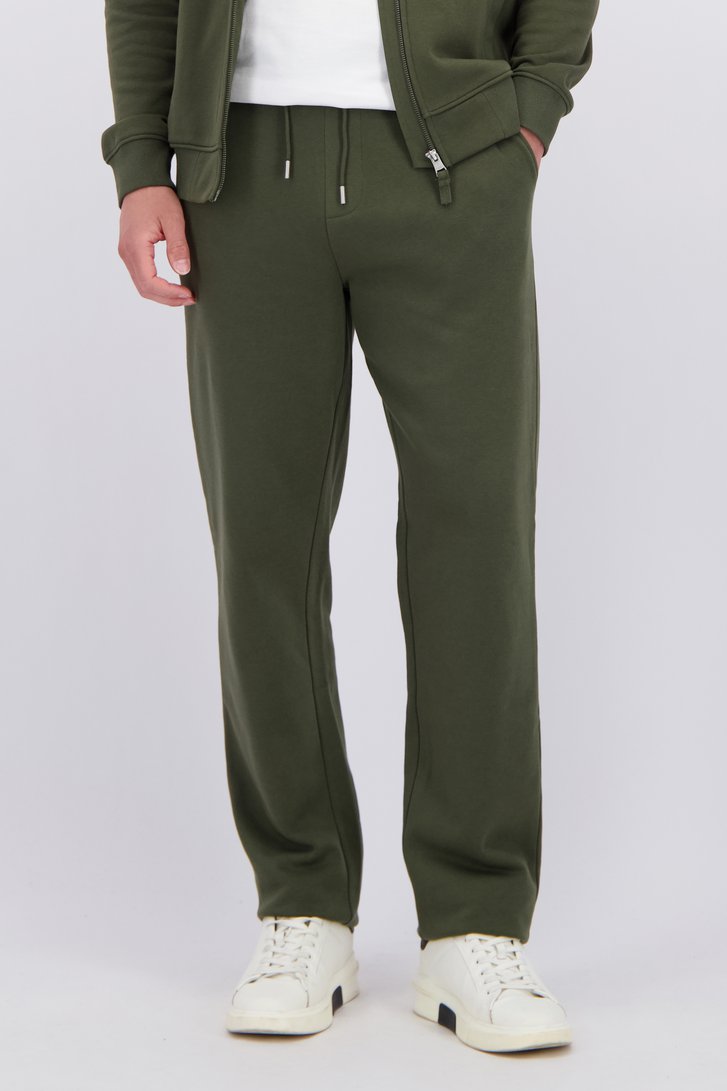 Detail van Kaki joggingbroek door Liberty Island voor Heren