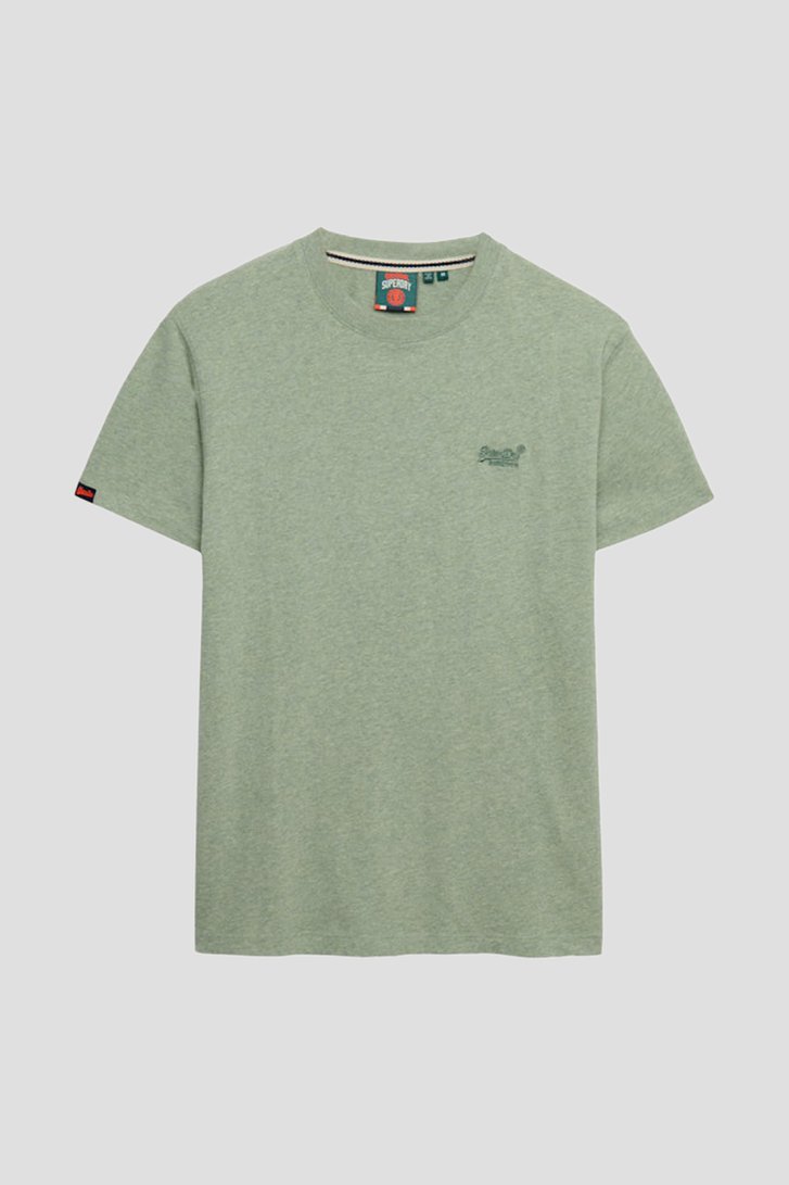 Productfoto 1 van Kaki katoenen T-shirt door Superdry voor Heren