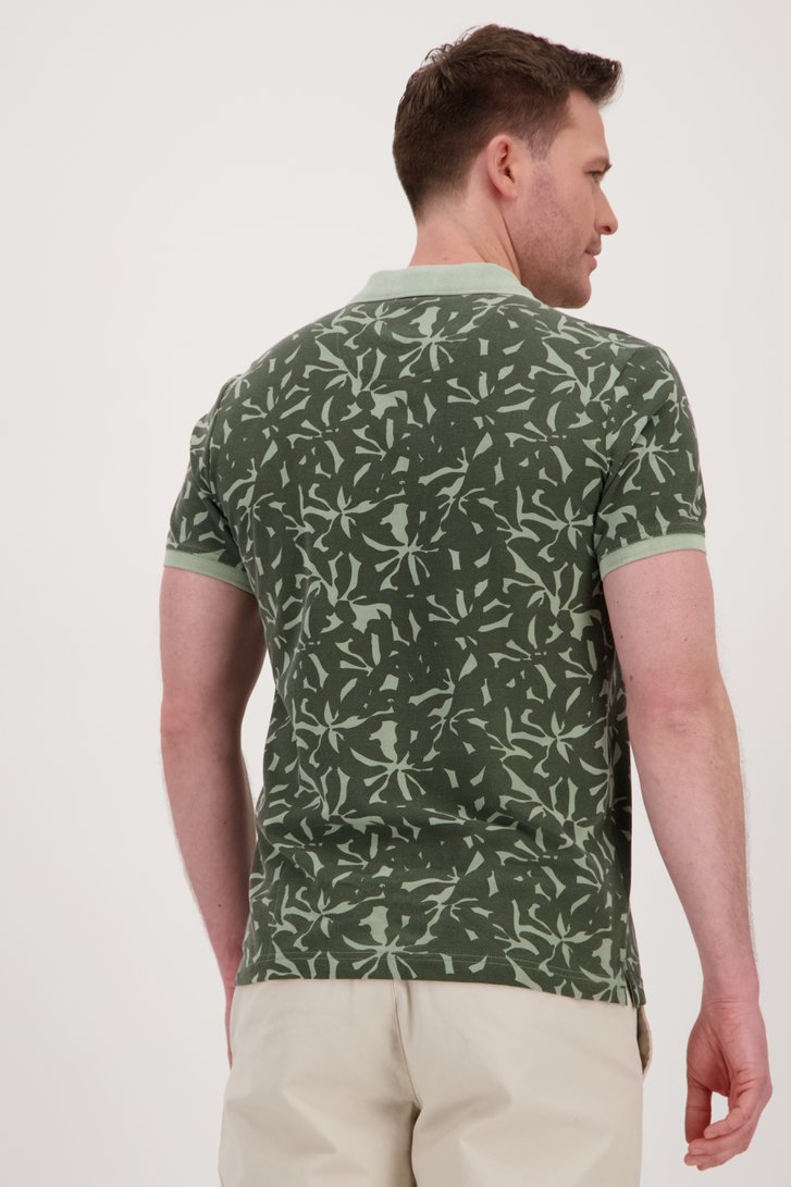 Kaki polo met print van BlueFields voor Heren