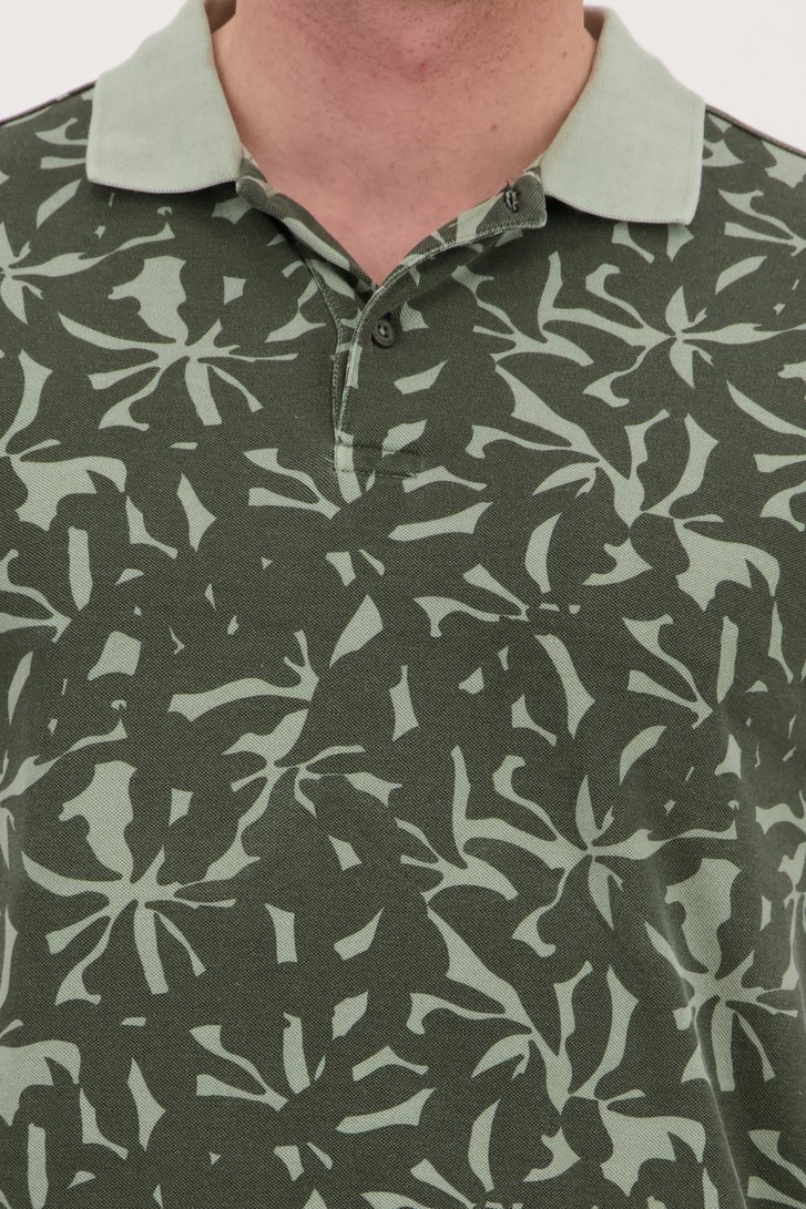 Kaki polo met print van BlueFields voor Heren