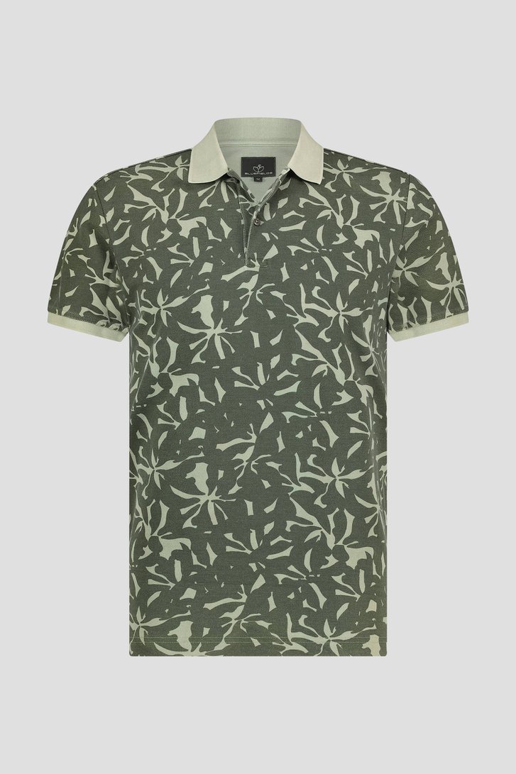 Kaki polo met print van BlueFields voor Heren