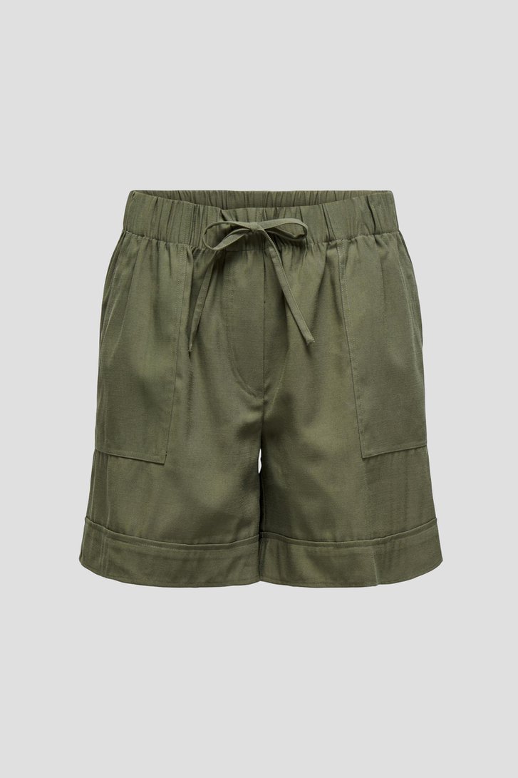 Kaki short met elastische taillle van JDY voor Dames