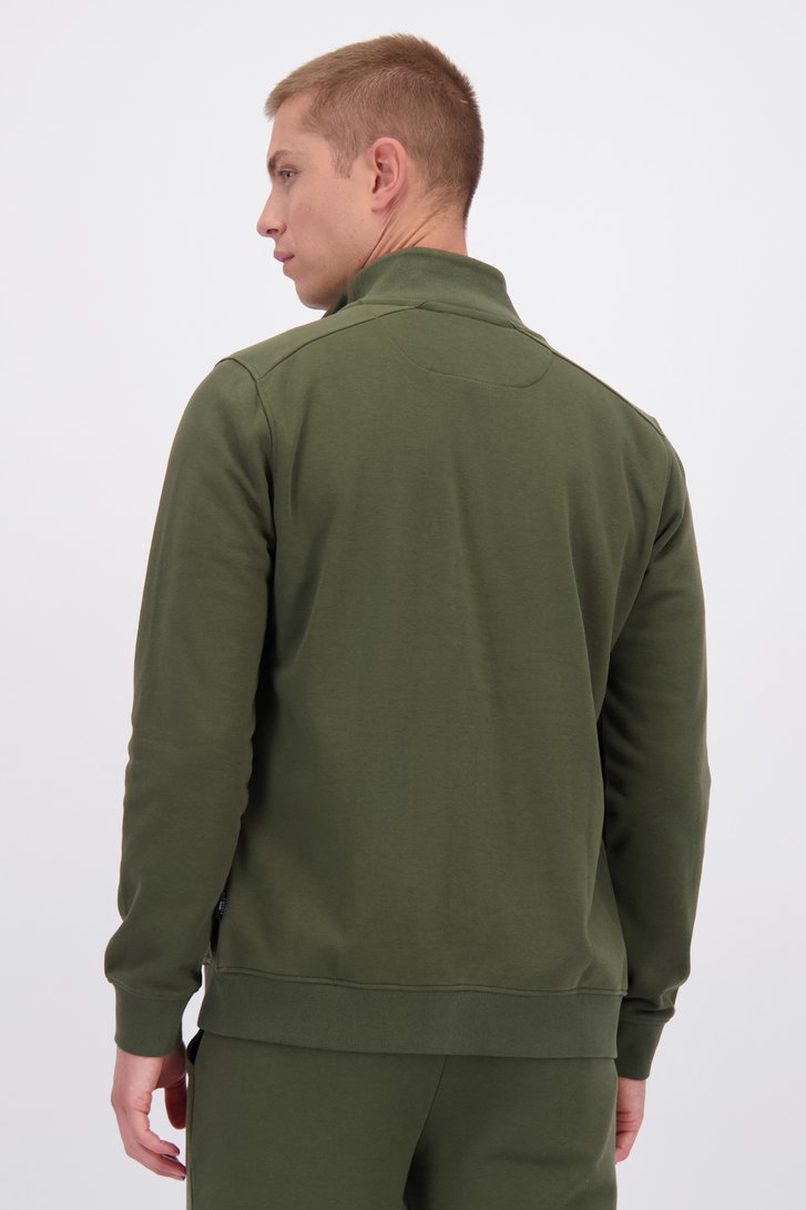 Achterkant van Kaki vest met rits  door Liberty Island voor Heren