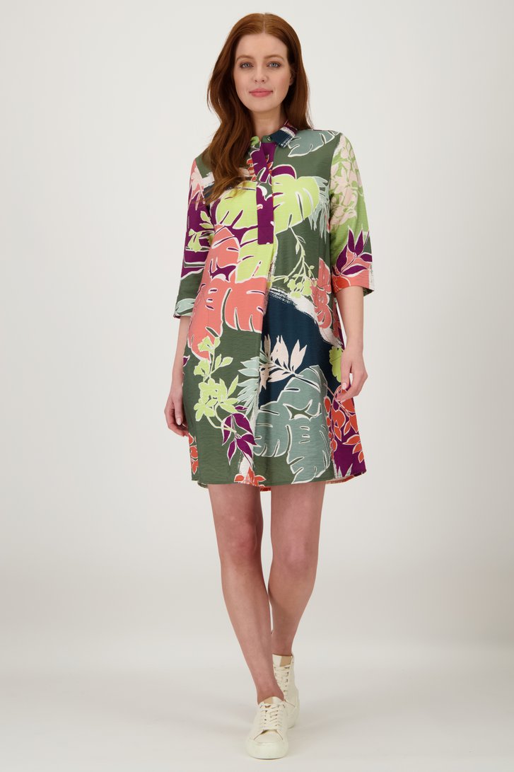 Kleedje met jungleprint en 3/4 mouwen van Libelle voor Dames