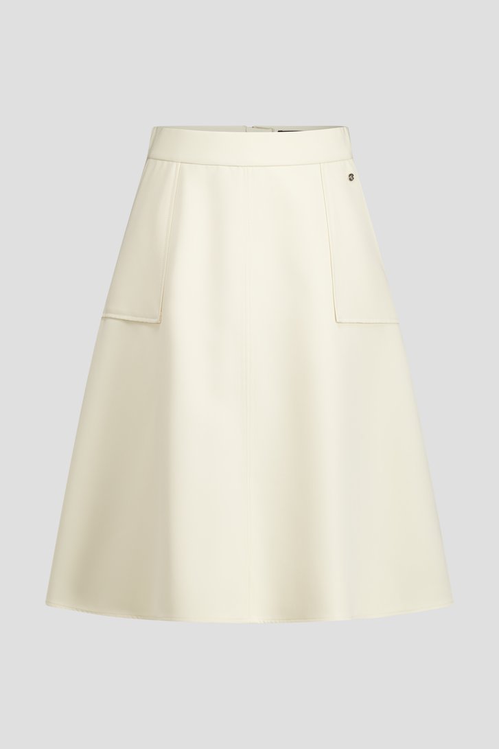 Productfoto 4 van Knielange ecru rok door Claude Arielle voor Dames