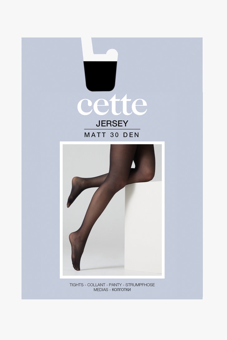 Koffiekleurige panty size plus Jersey - 30 den van Cette voor Dames