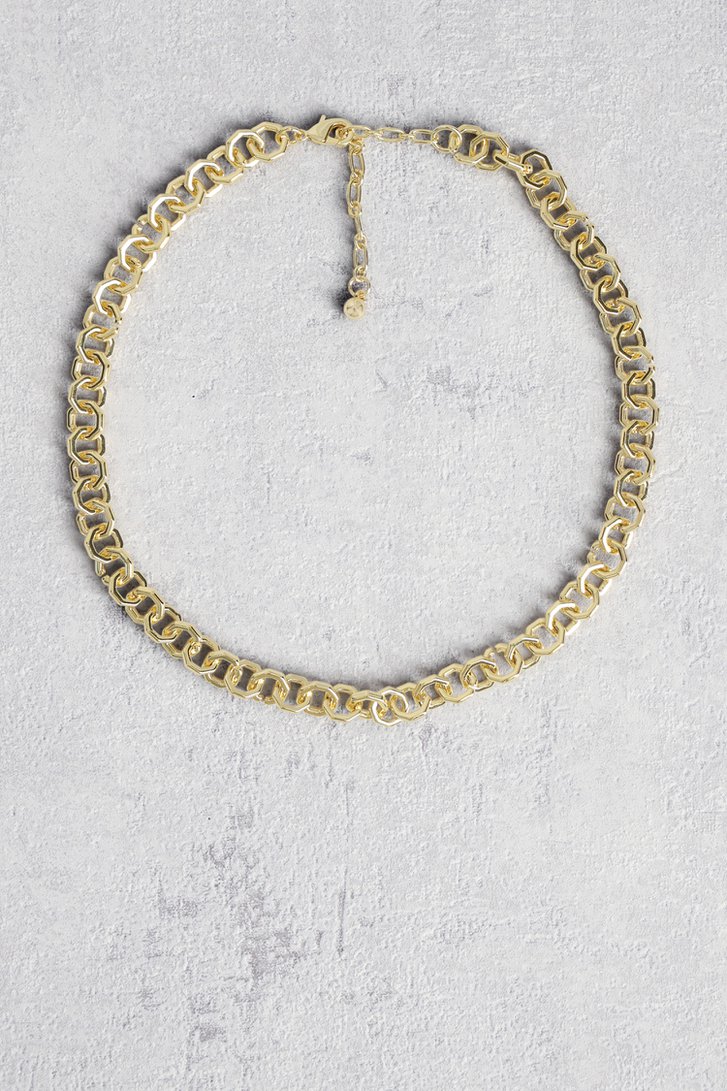 Korte gouden schakelketting van Liberty Island voor Dames