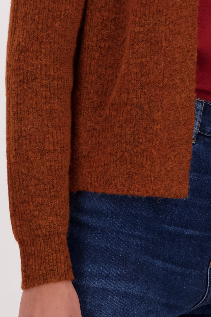 Korte oranjebruine cardigan van Liberty Island voor Dames