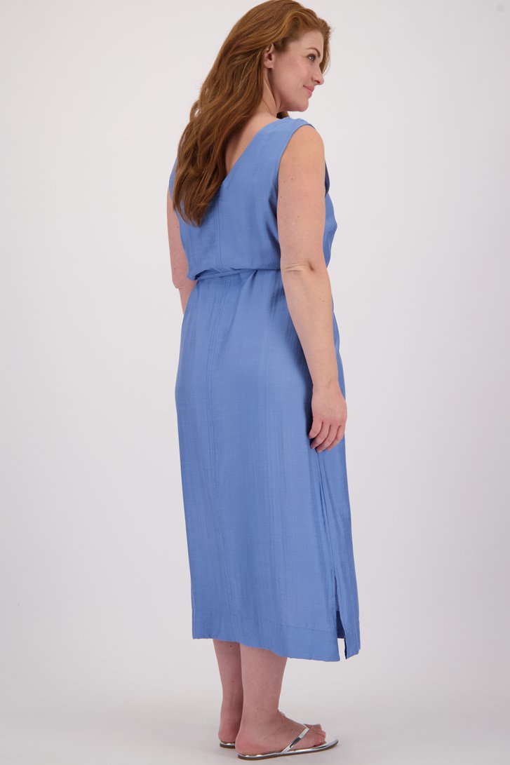 Achterkant van Lang blauw kleedje met brede bandjes door ONLY Carmakoma voor Dames