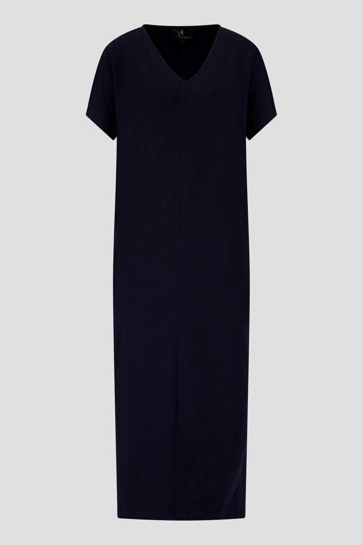 Lang donkerblauw kleedje met split van AC by Annelien Coorevits voor Dames