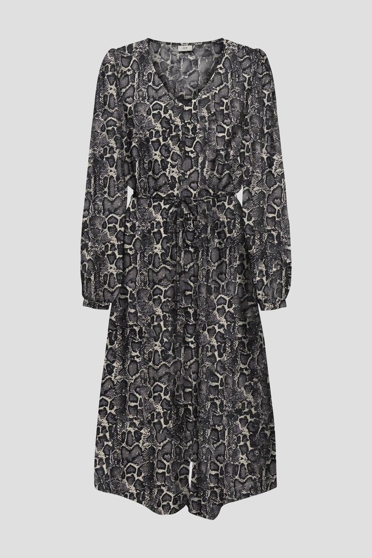 Productfoto 1 van Lang grijs kleedje met slangenprint door JDY voor Dames