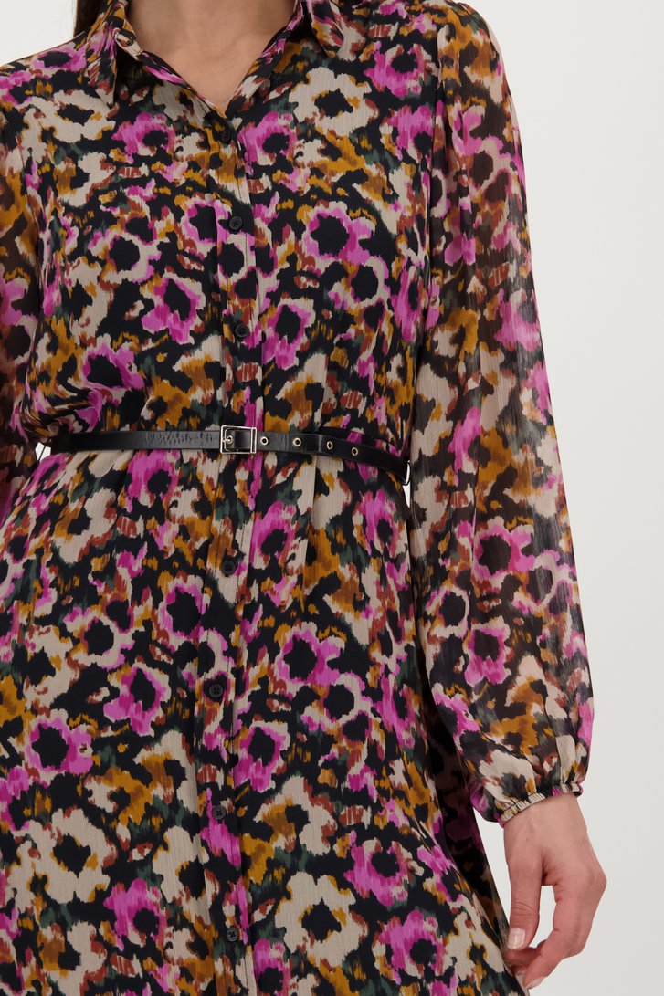 Lang kleedje met kleurrijke bloemenprint van More & More voor Dames