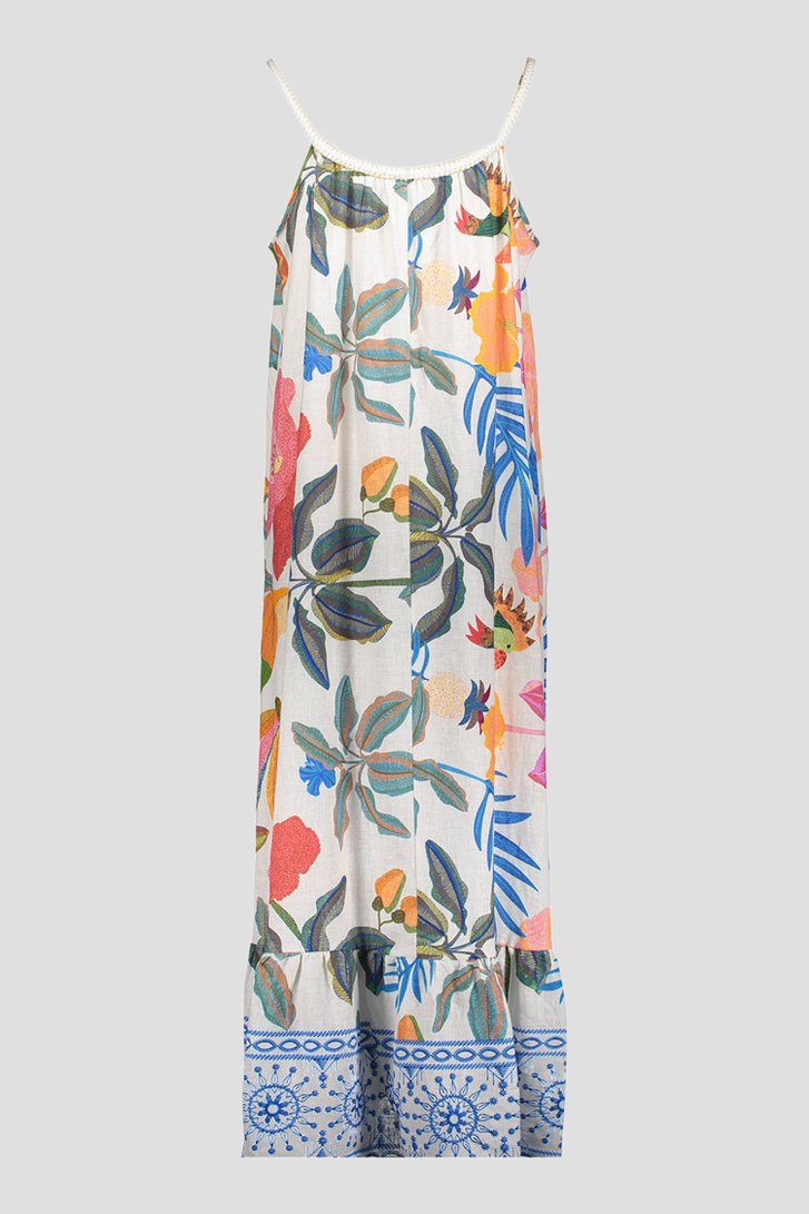 Productfoto 2 van Lang kleedje met kleurrijke zomerse print door Geisha voor Dames