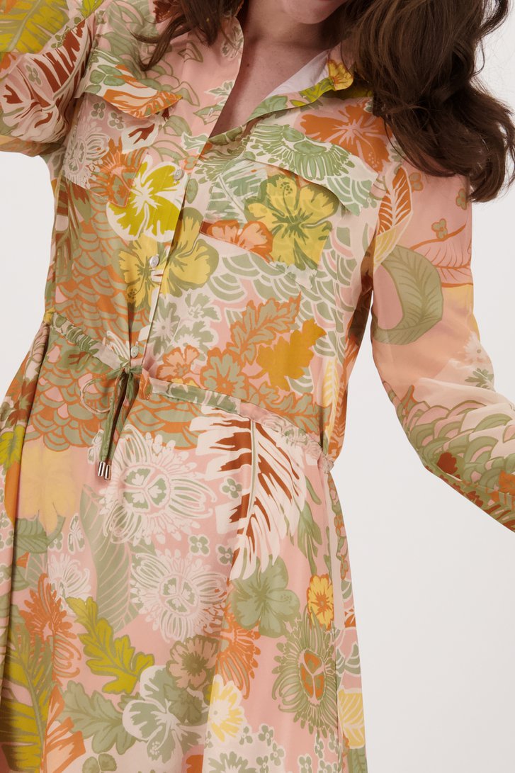 Lang kleedje met pastel bloemenprint van D'Auvry voor Dames