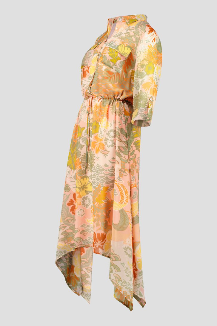 Lang kleedje met pastel bloemenprint van D'Auvry voor Dames