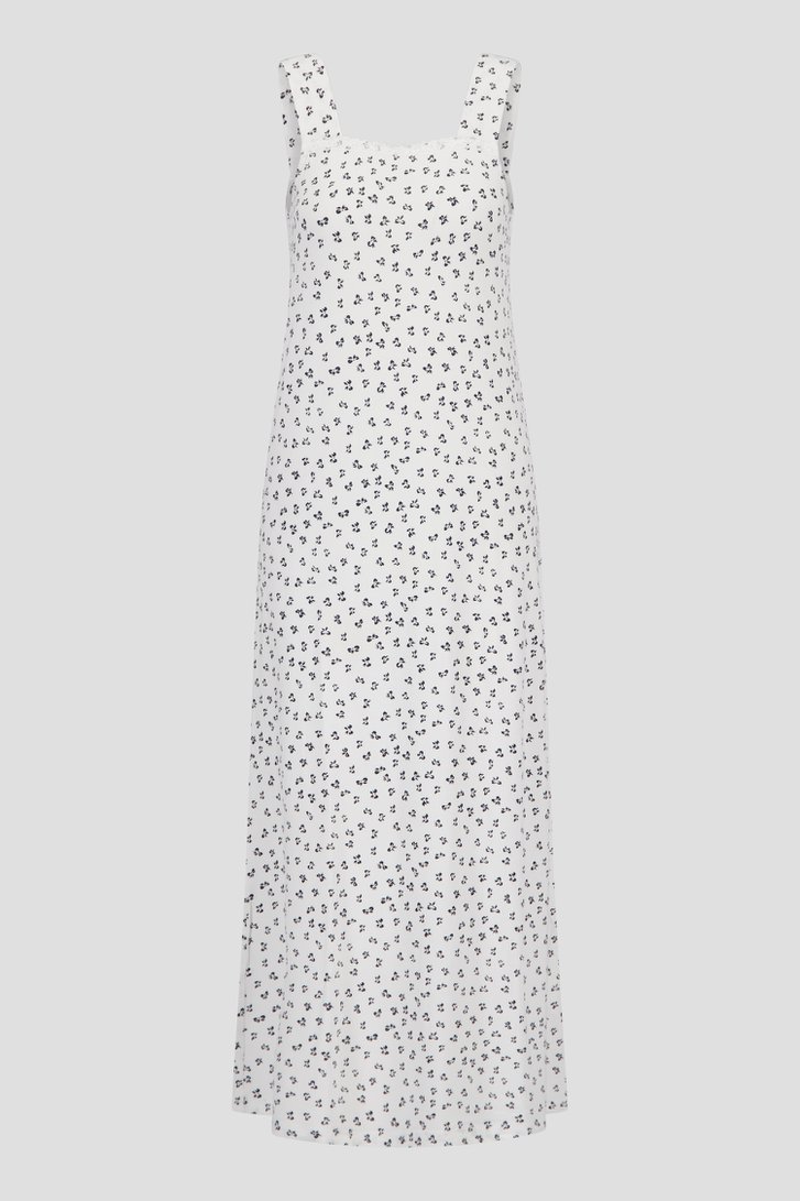 Lang wit slaapkleed met blauwe print  van Liberty Island voor Dames