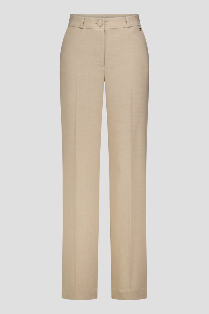 Productfoto 1 van Lange beige broek  door Claude Arielle voor Dames