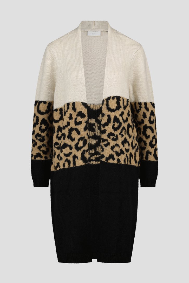 Lange cardigan met animal print van Only Carmakoma voor Dames
