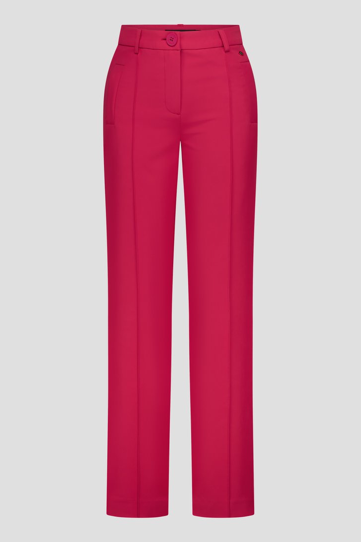 Productfoto 1 van Lange donkerroze broek door Claude Arielle voor Dames