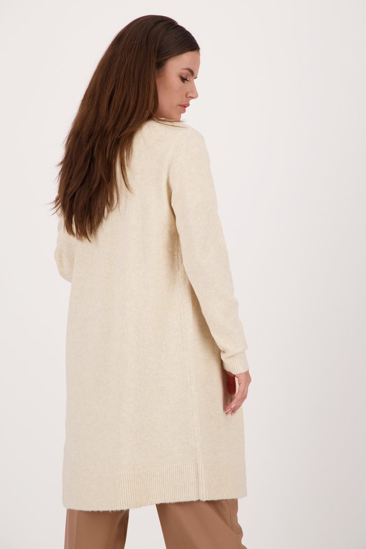 Lange ecru cardigan van Liberty Island voor Dames