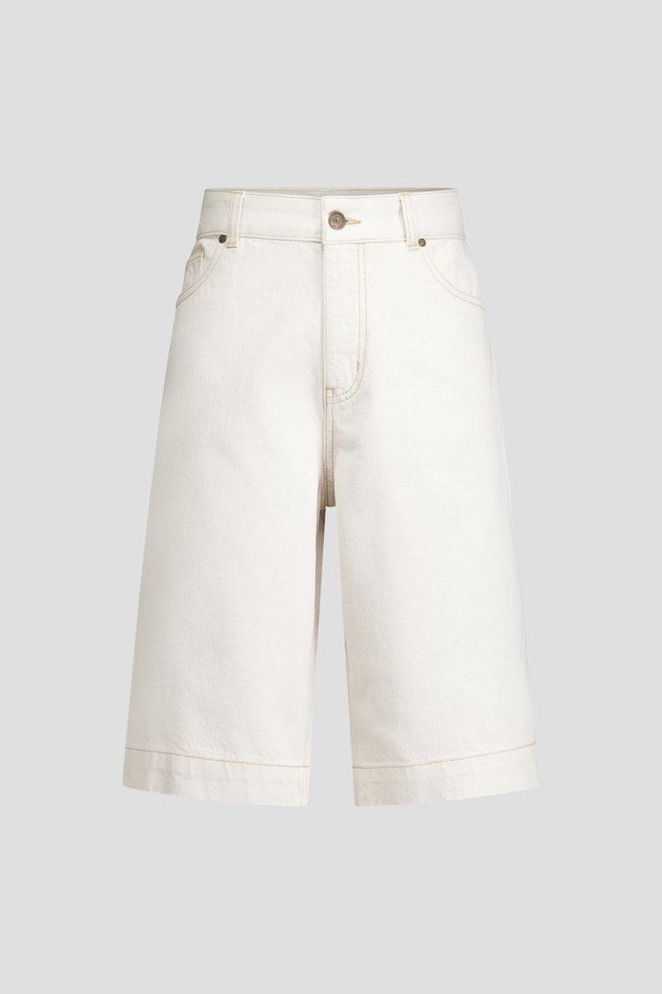 Productfoto 1 van Lange ecru jeansshort door Louise voor Dames