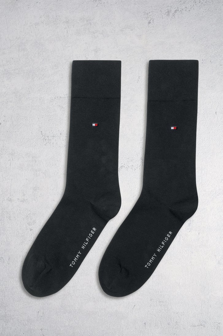 Lange grijze sokken - 2 paar van Tommy Hilfiger voor Heren