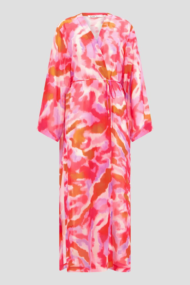 Lange kimono met tie-die print - Louise x Tine van Louise voor Dames