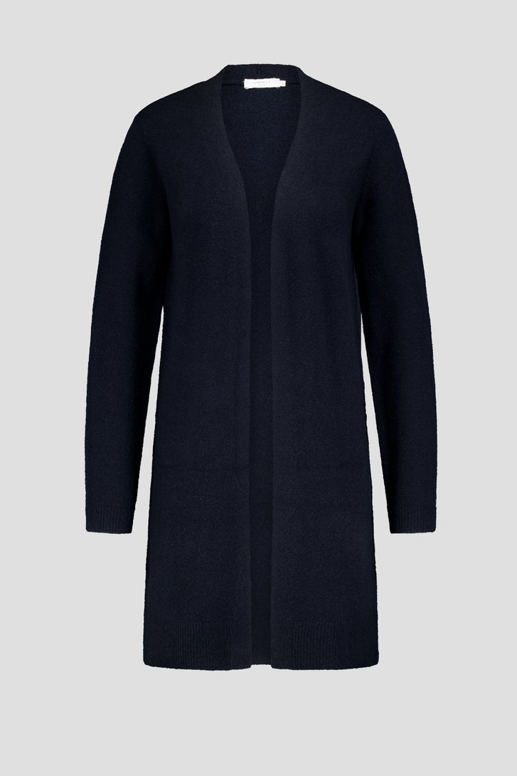 Productfoto 1 van Lange navy cardigan zonder knopen door Liberty Island voor Dames