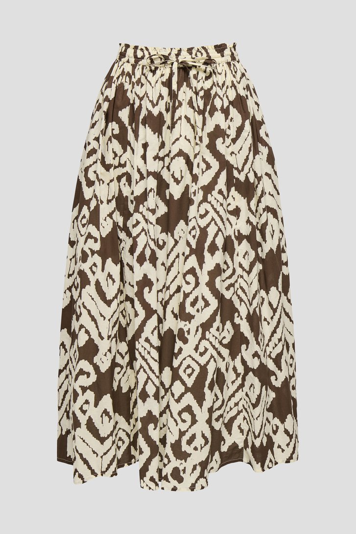 Productfoto 1 van Lange rok met beige-bruine print door JDY voor Dames