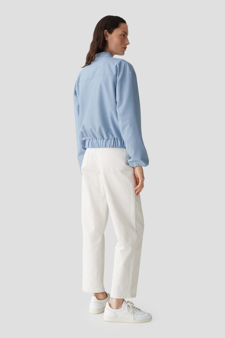 Légère veste bomber bleu clair de Opus pour Femmes