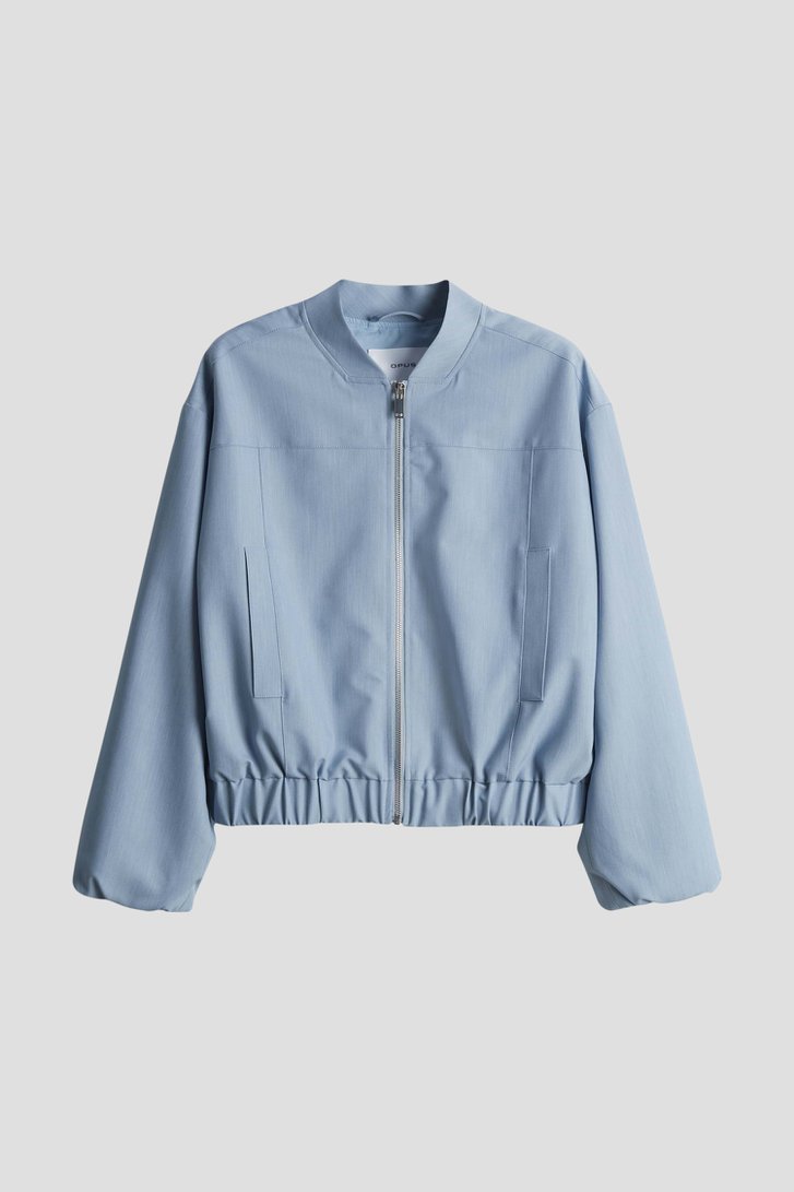 Légère veste bomber bleu clair de Opus pour Femmes