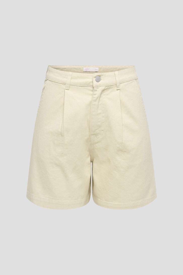 Productfoto 1 van Lichtbeige bermuda met bandplooien door JDY voor Dames