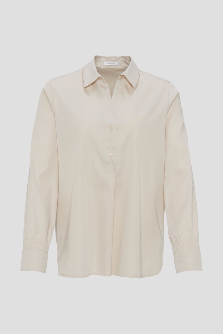 Lichtbeige blouse van Opus voor Dames
