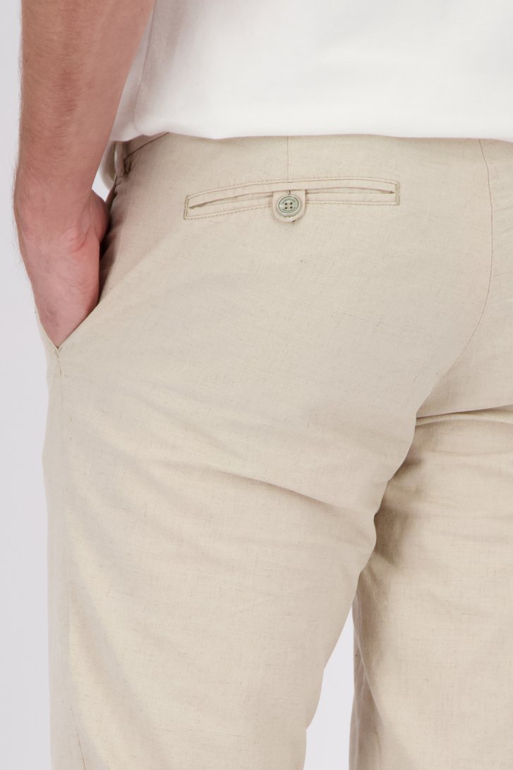 Lichtbeige chino - Louisiana - Regular fit van Brassville voor Heren