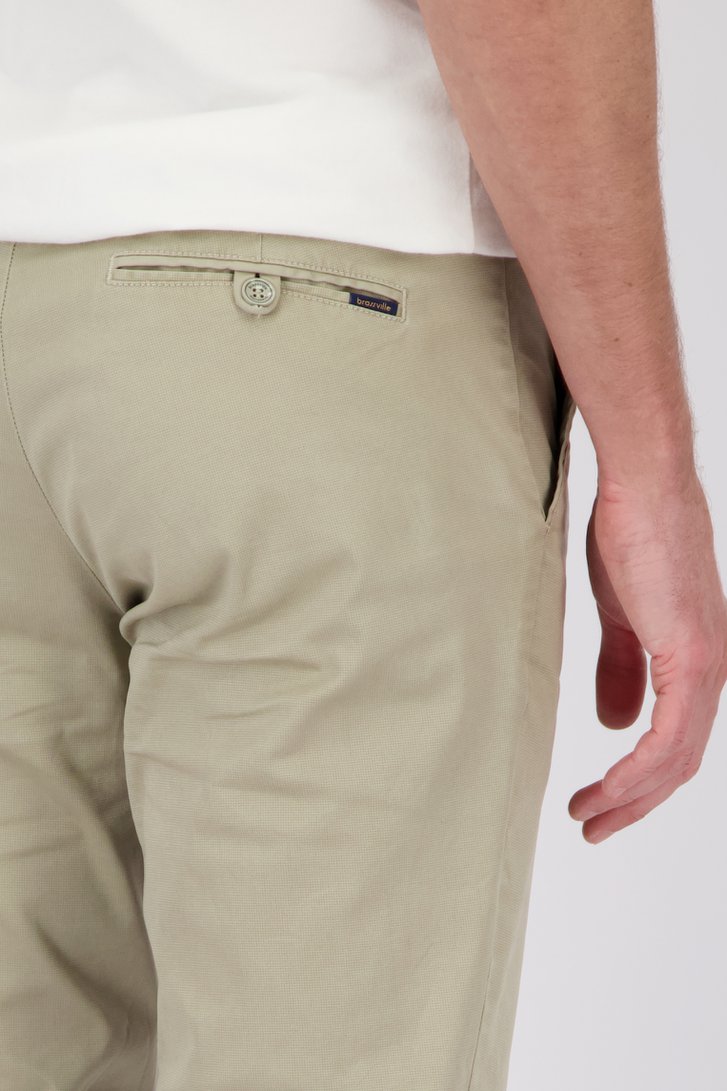Lichtbeige chino - Louisiana - Regular fit van Brassville voor Heren