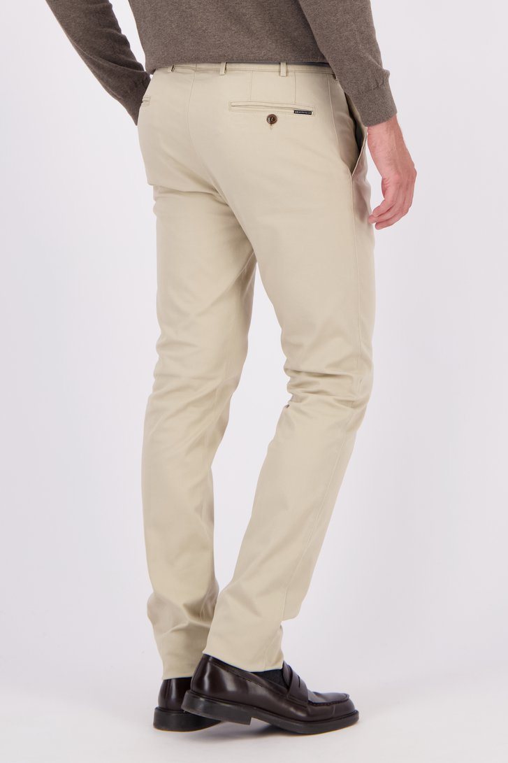 Achterkant van Lichtbeige chino - Milano - Slim fit  door Brassville voor Heren