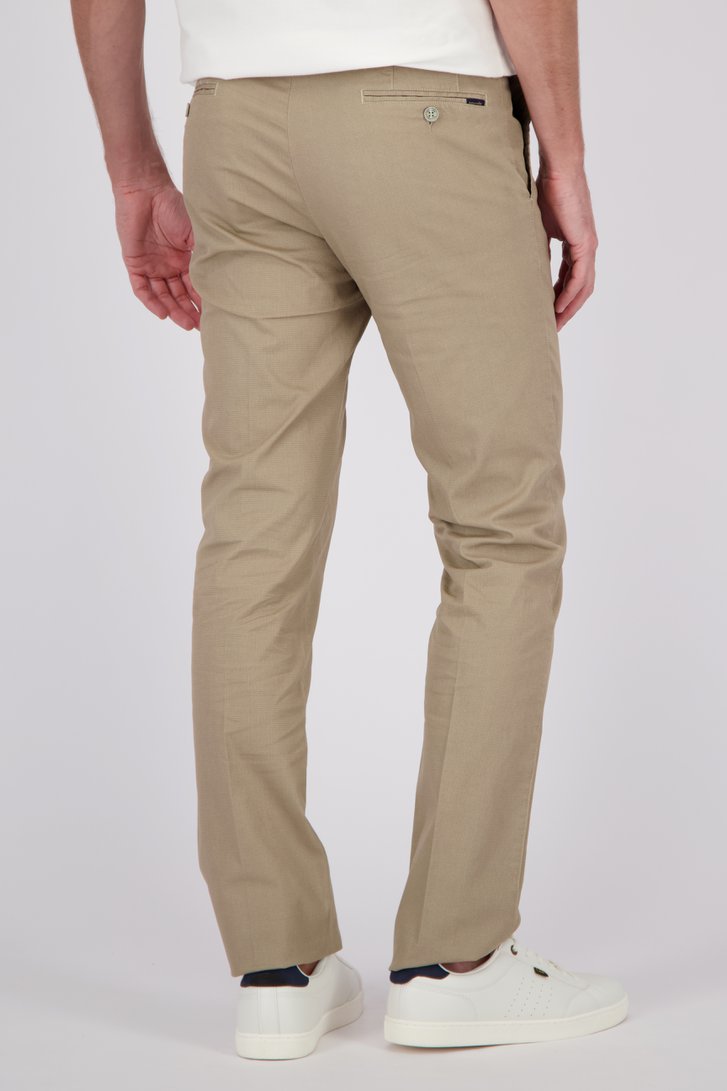 Lichtbeige chino - Vancouver - Regular fit van Brassville voor Heren