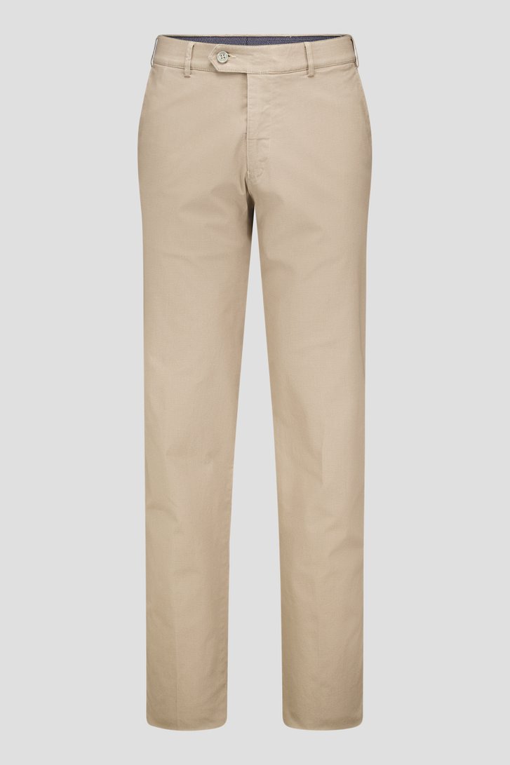 Lichtbeige chino - Vancouver - Regular fit van Brassville voor Heren