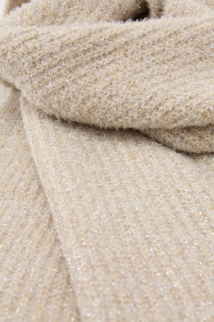 Lichtbeige glitterende sjaal van Opus voor Dames
