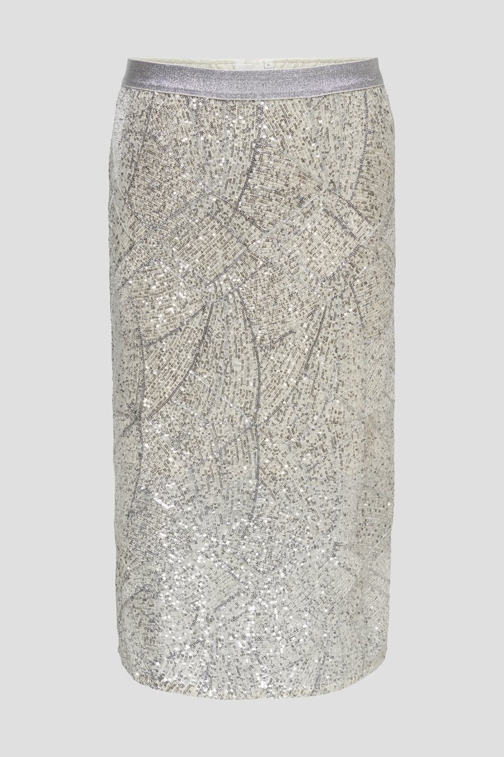 Photo produit 1 de Lichtbeige midirok met pailletten de ONLY Carmakoma pour Femmes