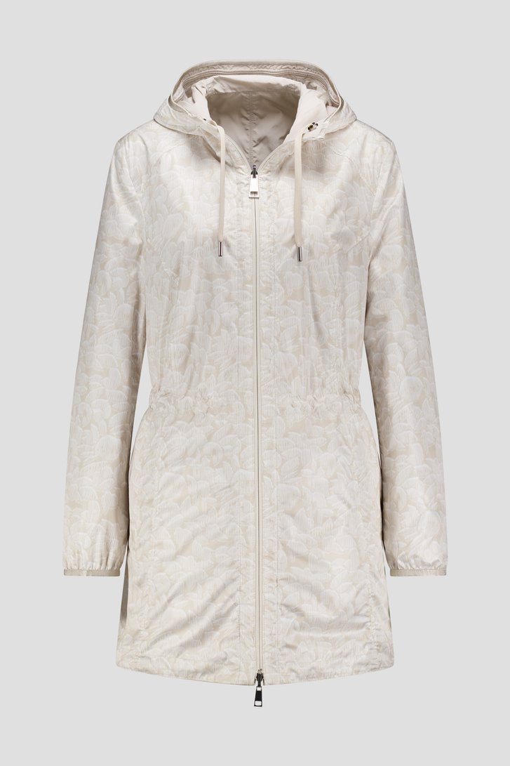 Lichtbeige regenjas met kap van Barbara Lebek voor Dames