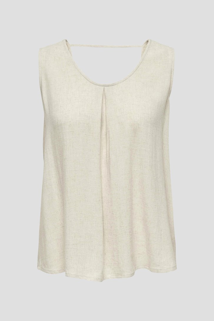 Lichtbeige topje van Only Carmakoma voor Dames