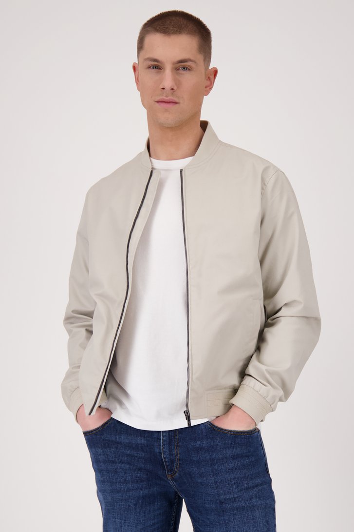 Lichtbeige waterafstotende bomberjack van Casual Five voor Heren