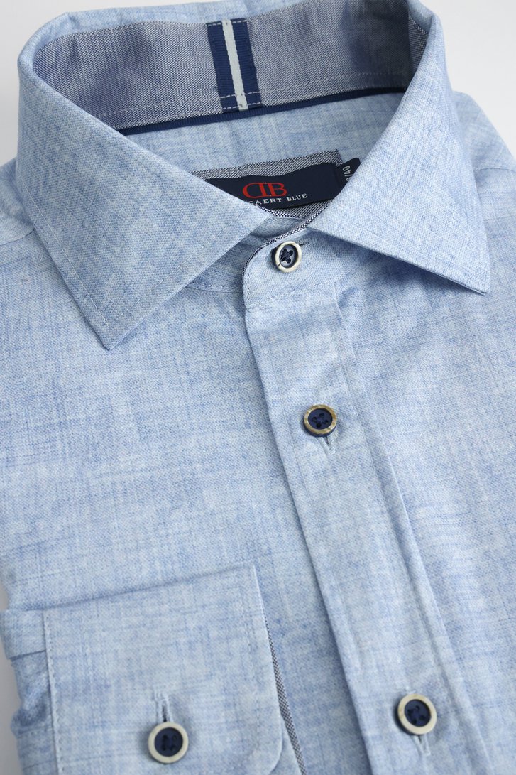 Productfoto 1 van Lichtblauw gemêleerd hemd - Comfort fit door Dansaert Blue voor Heren