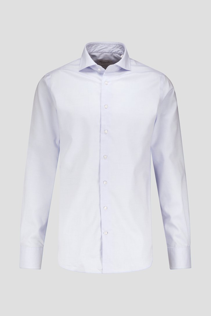 Productfoto 3 van Lichtblauw gemêleerd hemd - Slim fit door Michaelis voor Heren
