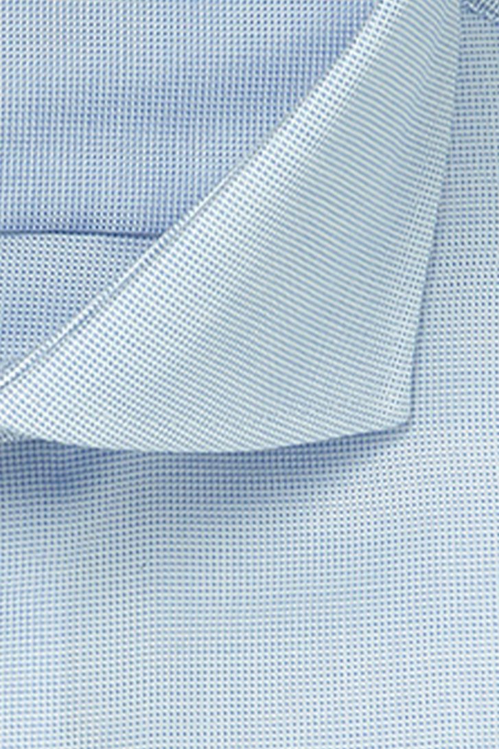 Lichtblauw hemd met fijne structuur- slim fit van Michaelis voor Heren