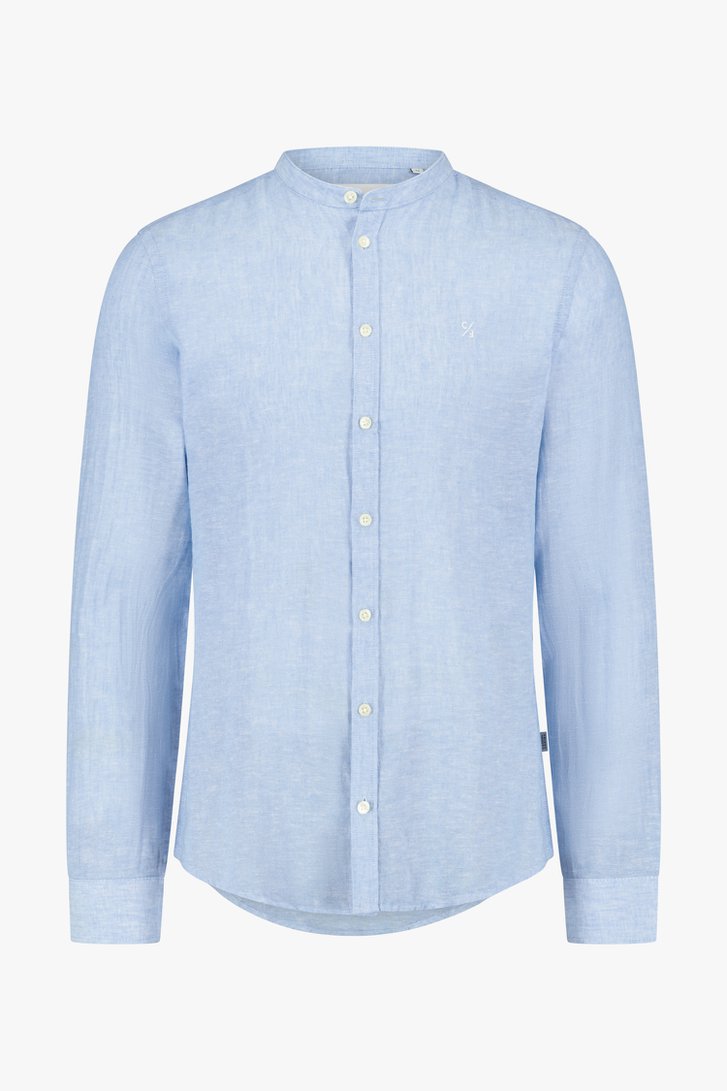 Lichtblauw linnen hemd van Casual Friday voor Heren